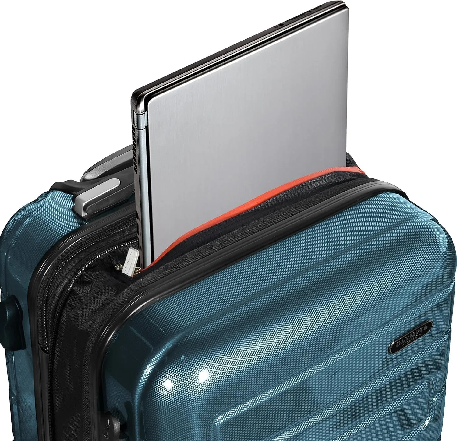 Olympia U.S.A. Nema 22-inch Carry On Luggage Expandable Lightweight Hardside Double 4 Wheel Spinner Suitcase with TSA Lock and Hidden Laptop Compartment
