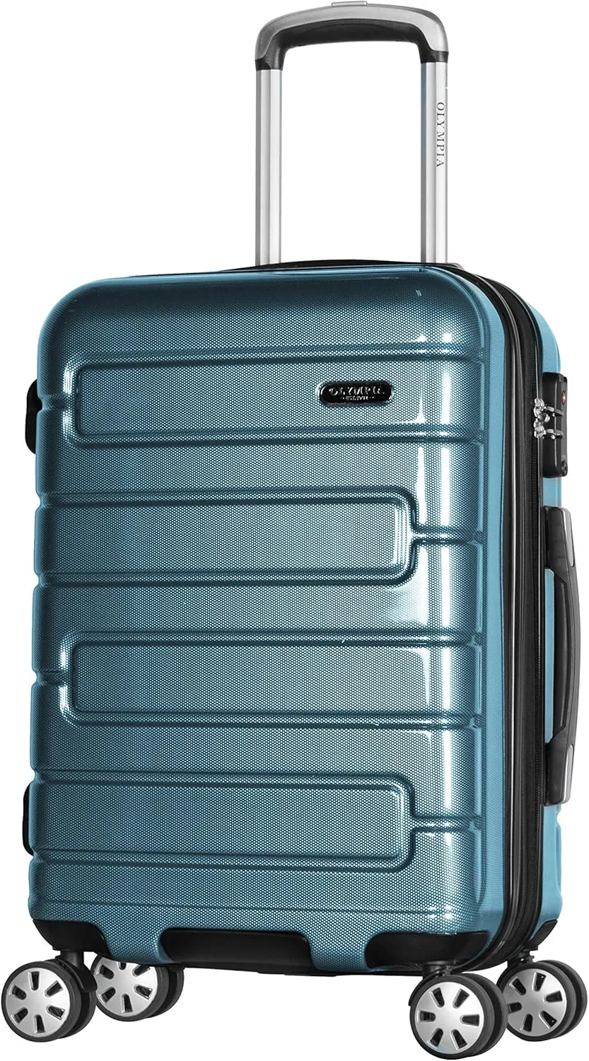 Olympia U.S.A. Nema 25-inch Luggage Expandable Lightweight Hardside Double 4 Wheel Spinner Suitcase with TSA Lock and Hidden Laptop Compartment