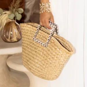 On-time delivery Patchwork Bags Positive reviews Rhinestone Daily Casual Weave