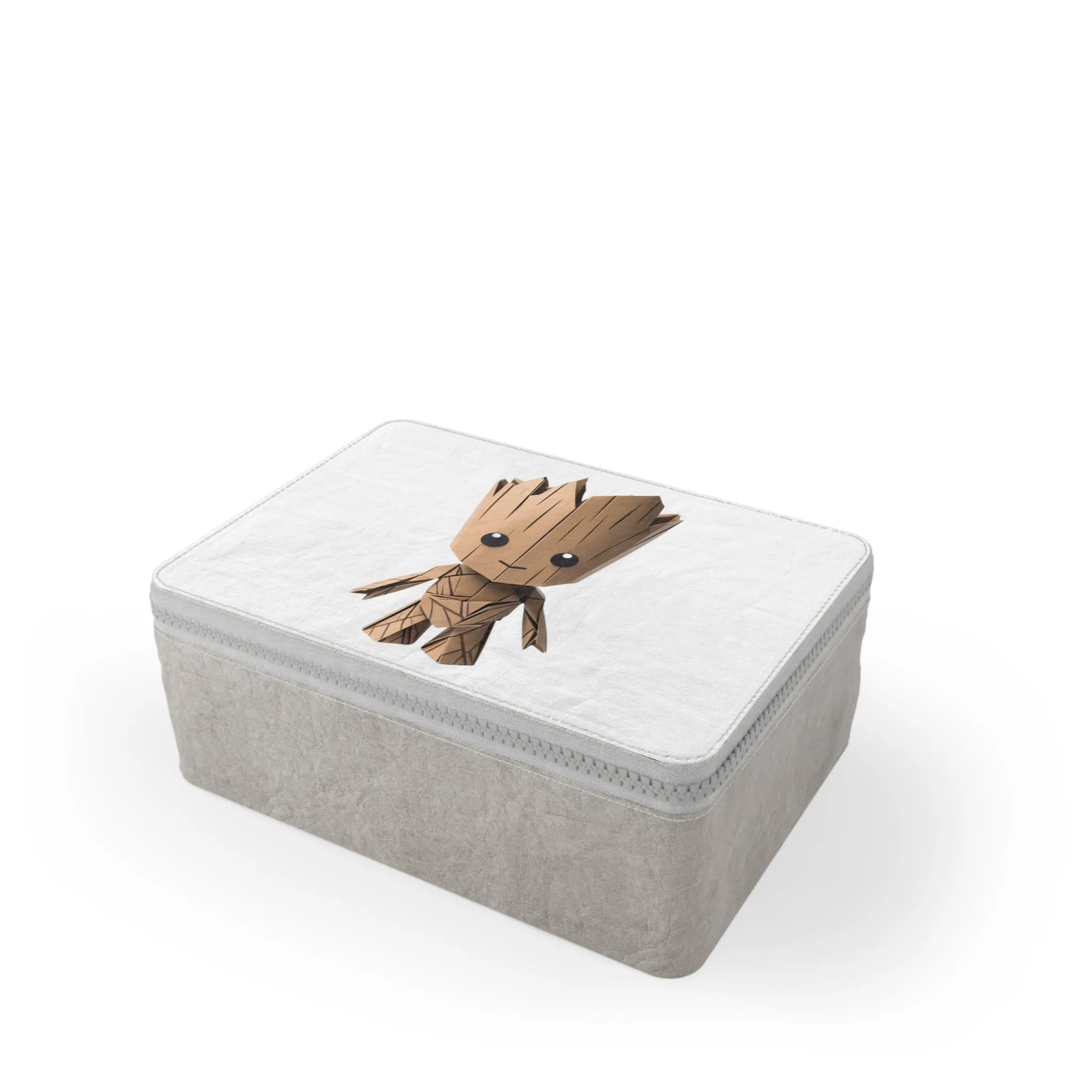 Origami Baby Groot  Paper Lunch Bag - white