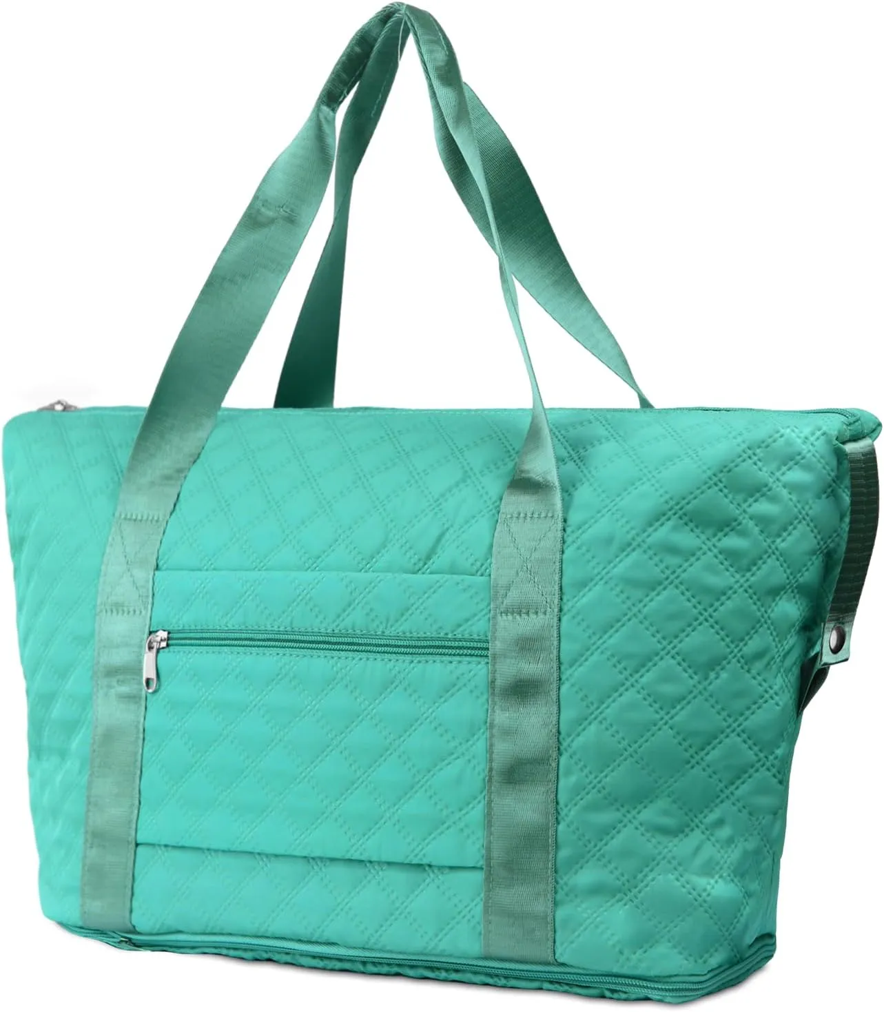 Overnight Bags for Women Men Large Travel Duffel Bag Expandable Gym Tote Bag for Travel Workout Sports Camp Green