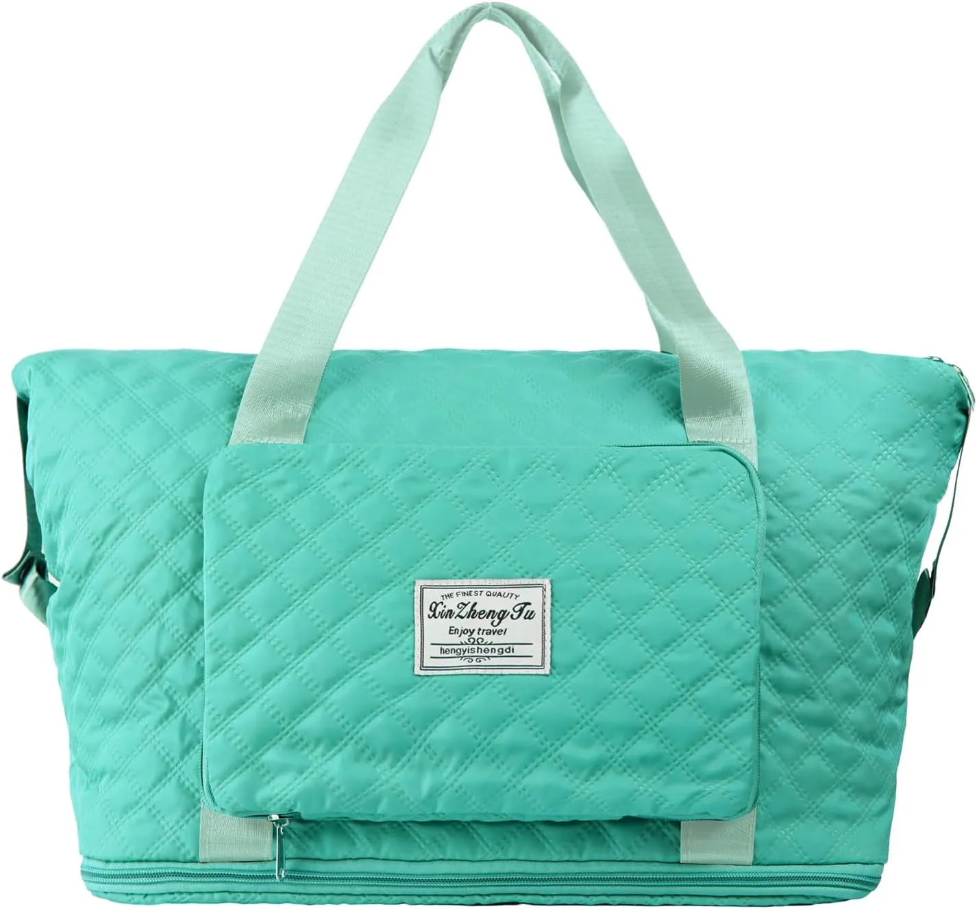 Overnight Bags for Women Men Large Travel Duffel Bag Expandable Gym Tote Bag for Travel Workout Sports Camp Green