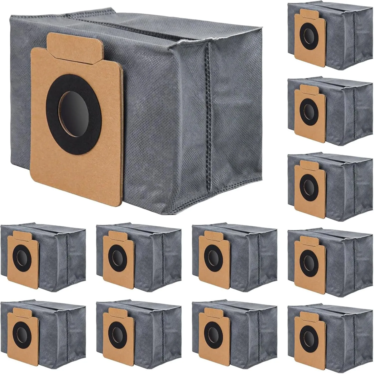 Pack Of 12 Robot Vacuum Bag Vacuum Cleaners Bag Bag Collection Bag Nonwoven Texture Vacuum Cleaners Accessories