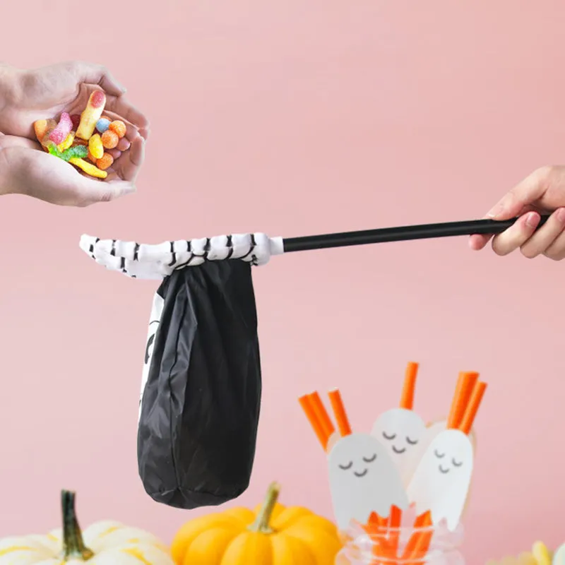 Palm Skull Pumpkin Candy Bag