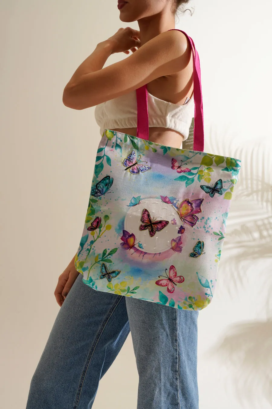 Papillion Tote bag Cotton Handle