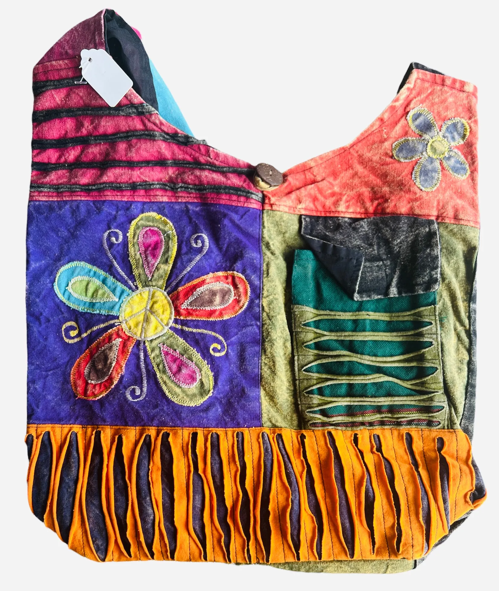 Patchwork cross shoulder bag