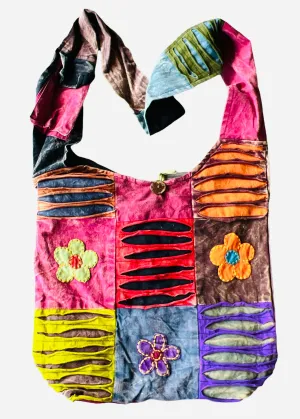 Patchwork cross shoulder bag