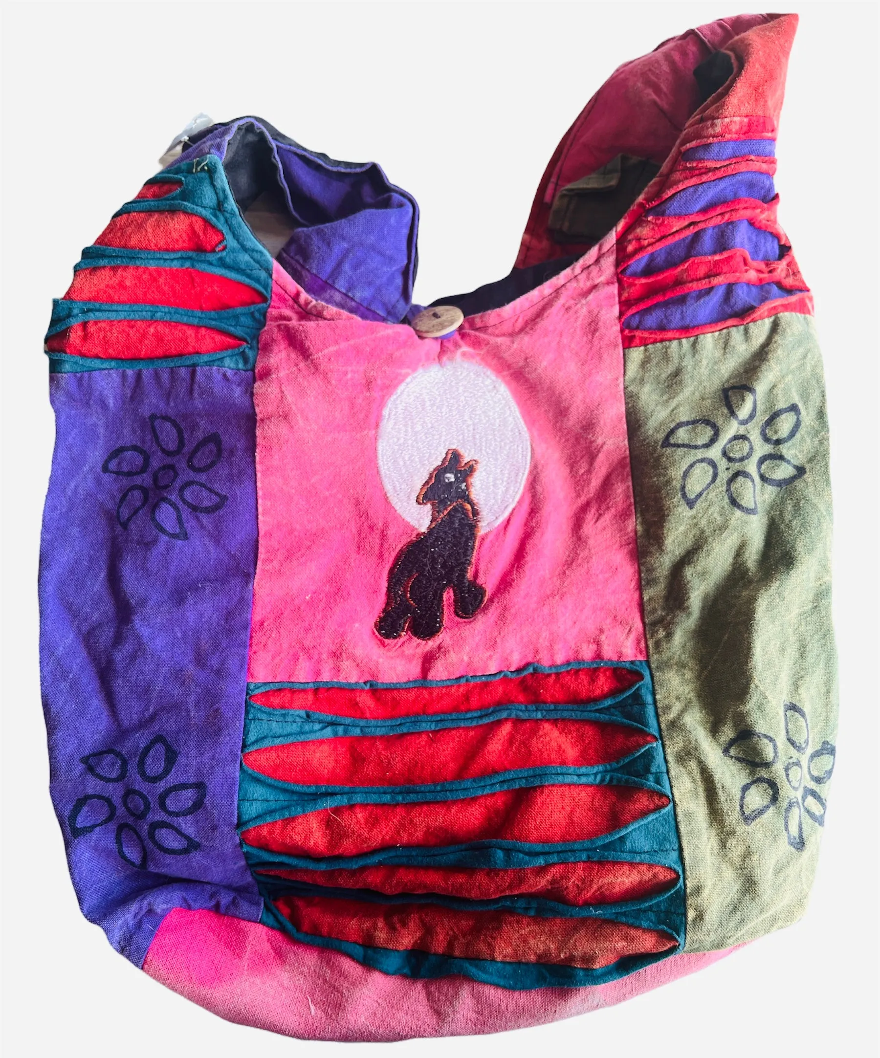 Patchwork cross shoulder bag