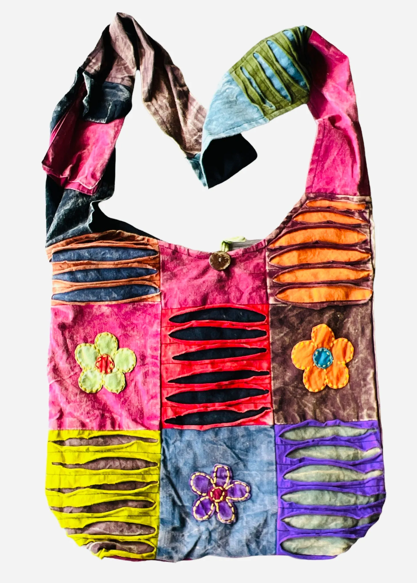 Patchwork cross shoulder bag