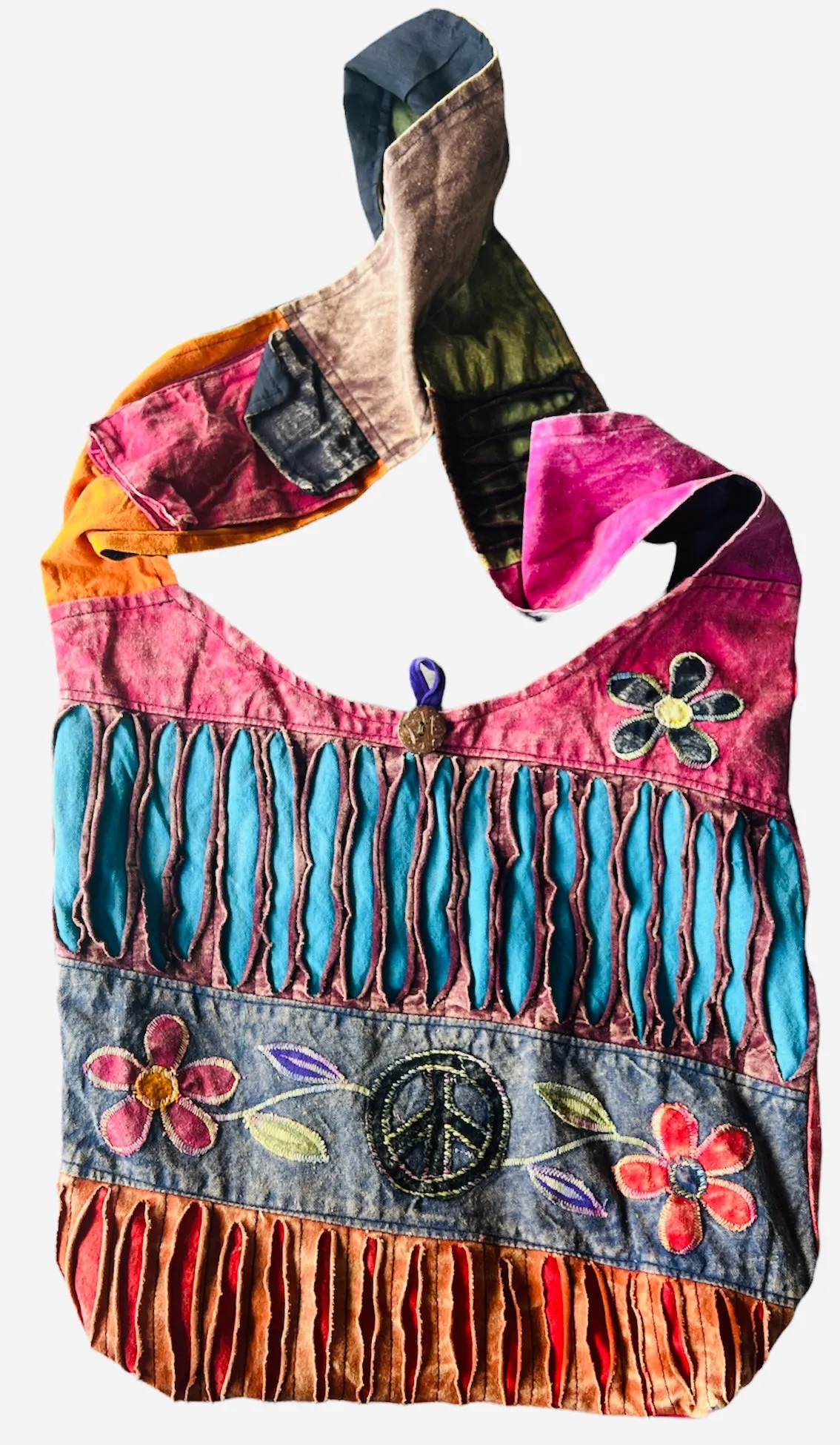Patchwork cross shoulder bag