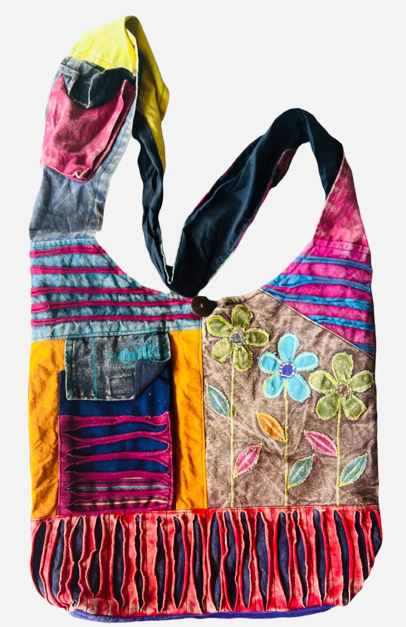 Patchwork cross shoulder bag