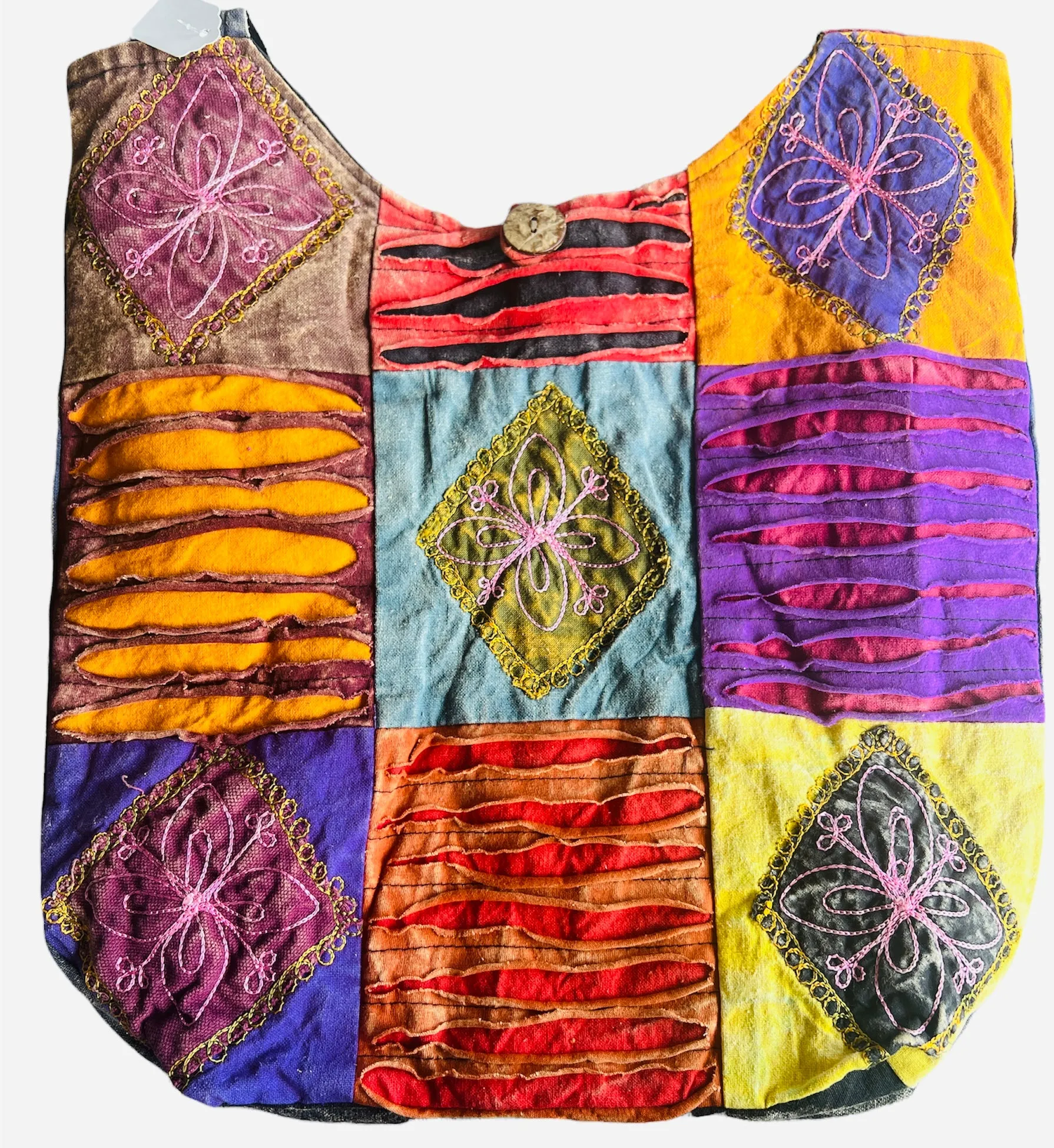 Patchwork cross shoulder bag