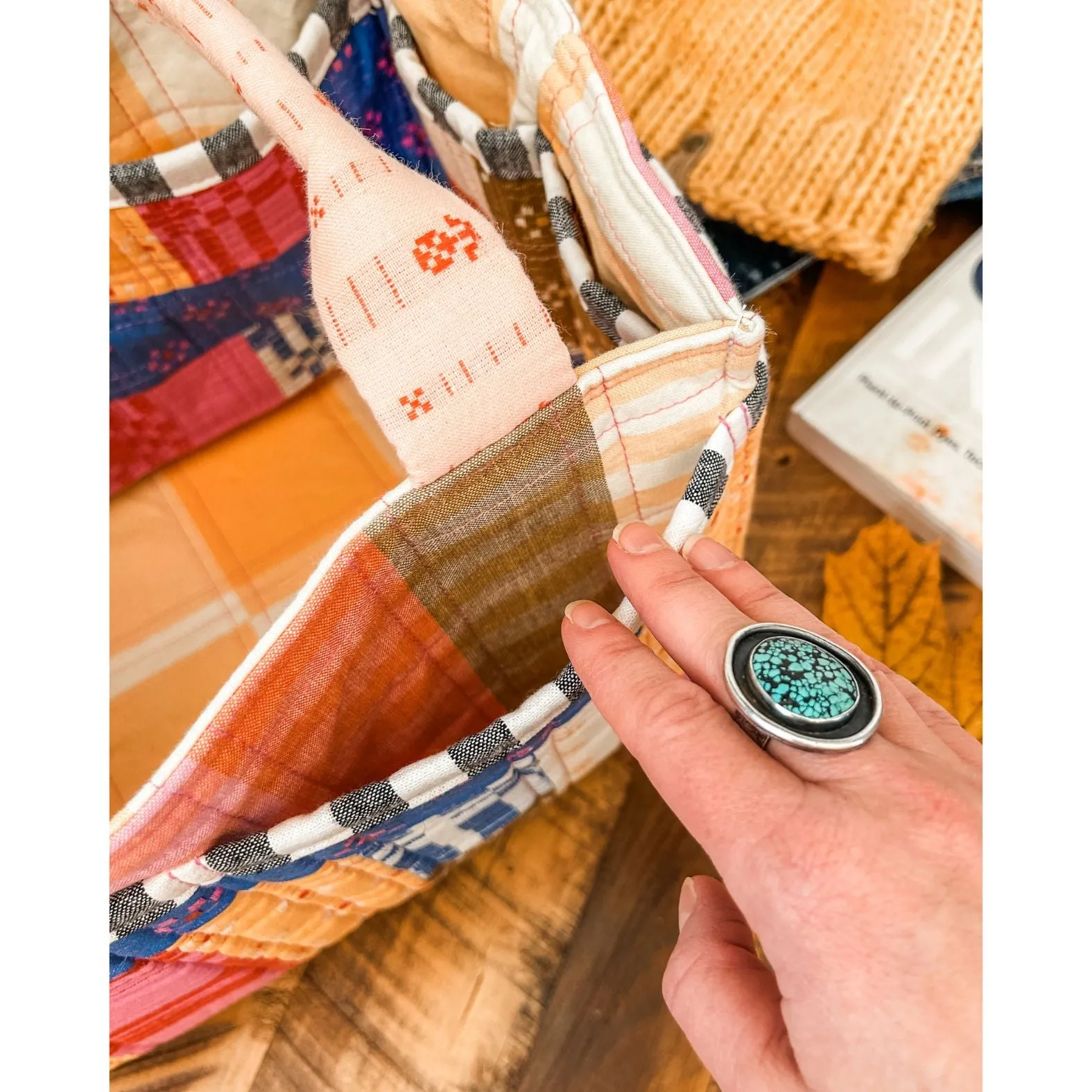Patchwork Pockets Extension Pattern for Maggie Poppins Tote Bag - PDF