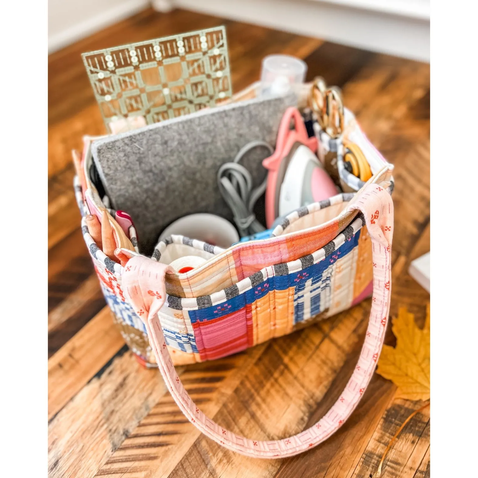Patchwork Pockets Extension Pattern for Maggie Poppins Tote Bag - PDF