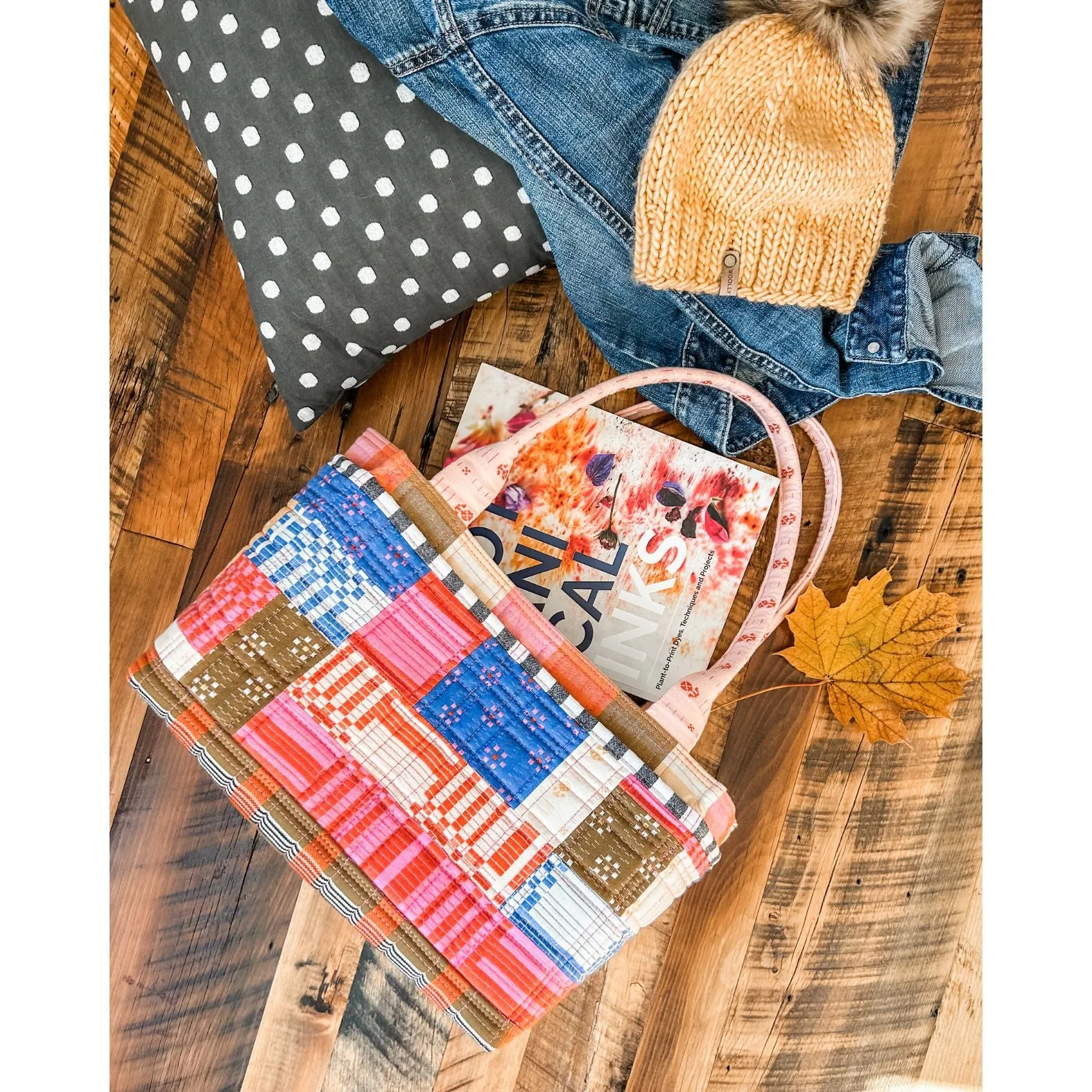 Patchwork Pockets Extension Pattern for Maggie Poppins Tote Bag - PDF