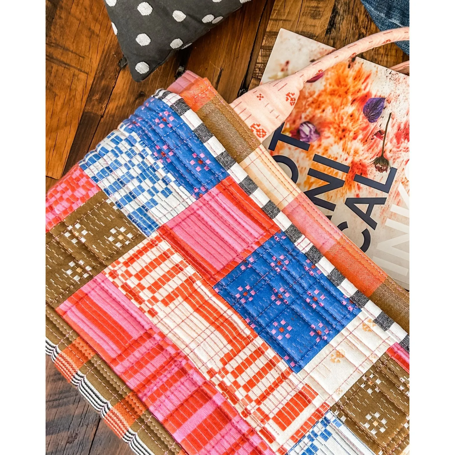 Patchwork Pockets Extension Pattern for Maggie Poppins Tote Bag - PDF
