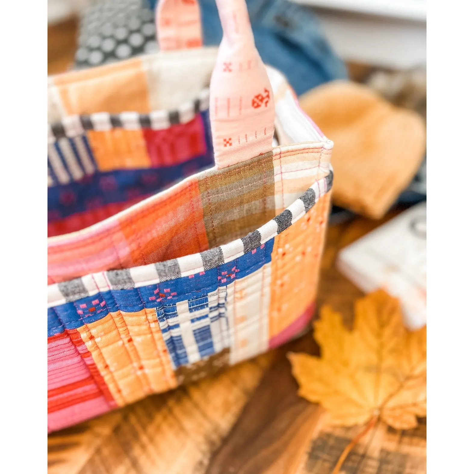 Patchwork Pockets Extension Pattern for Maggie Poppins Tote Bag - PDF