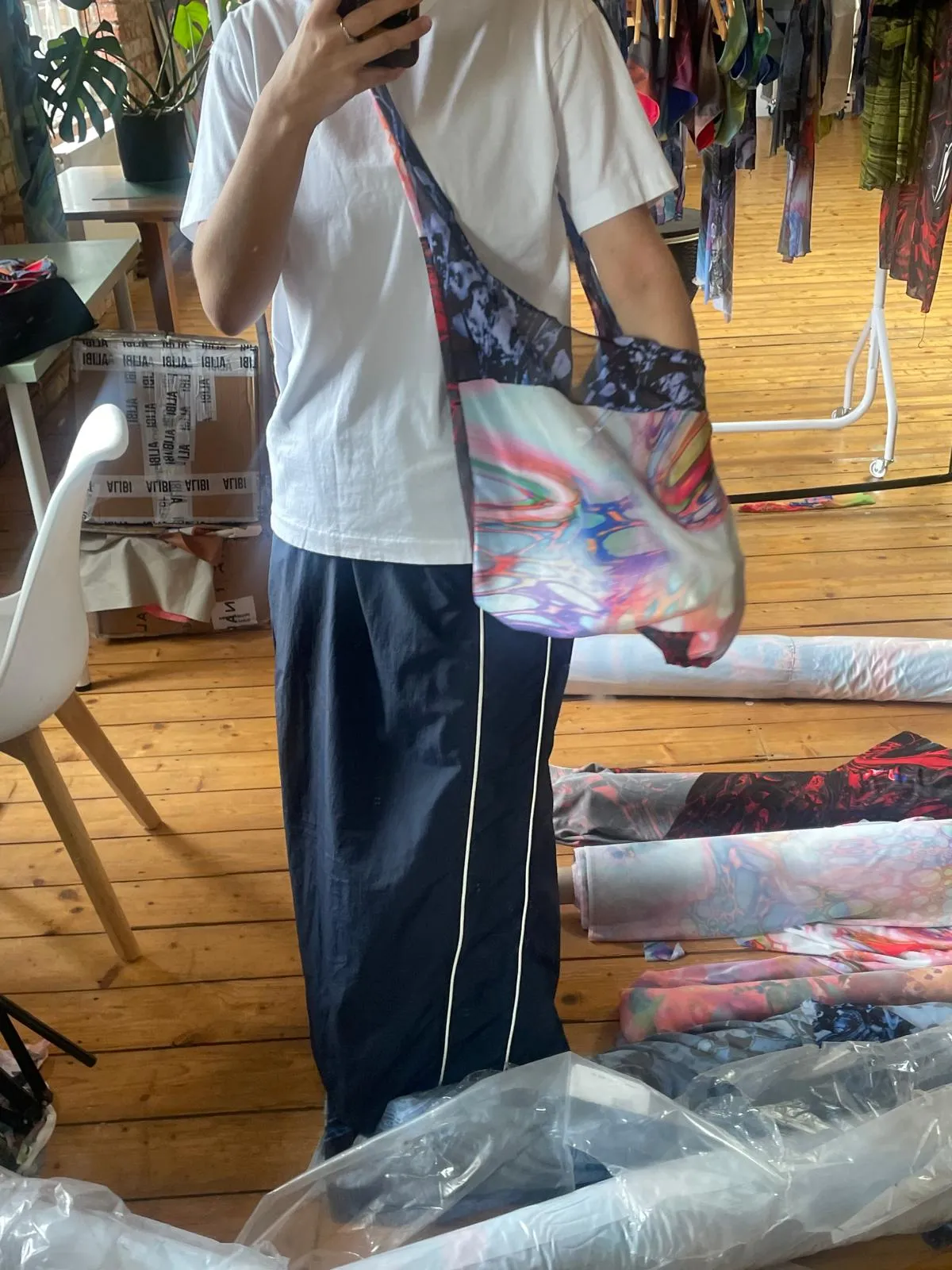 PATCHWORK SLING BAGS