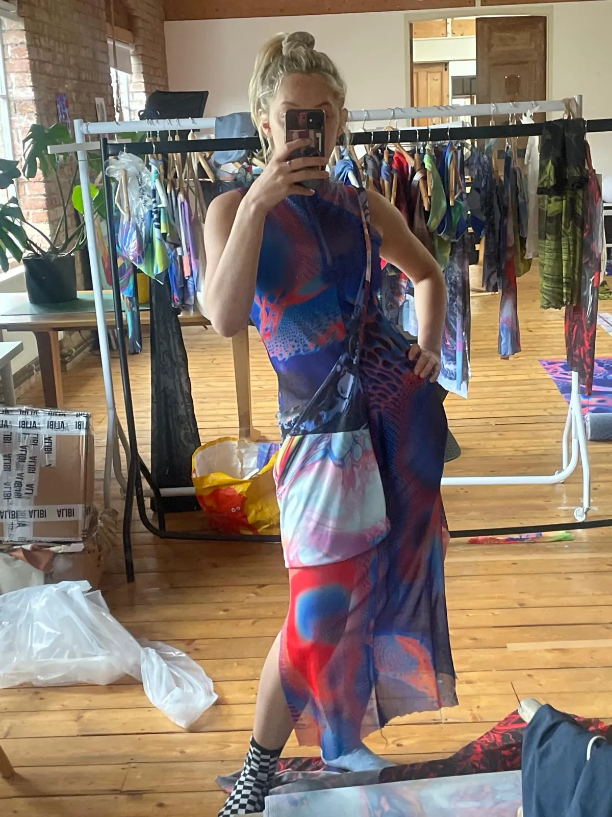 PATCHWORK SLING BAGS