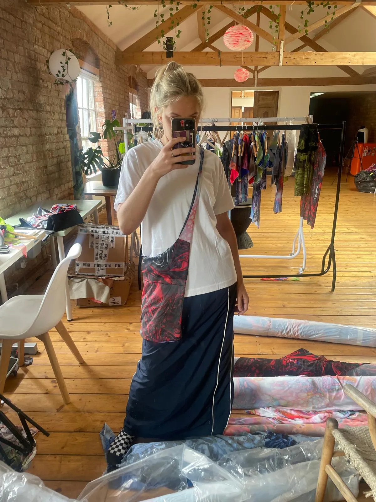 PATCHWORK SLING BAGS