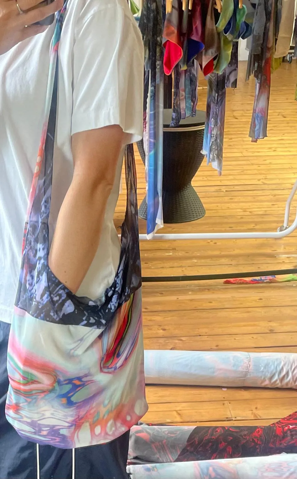 PATCHWORK SLING BAGS