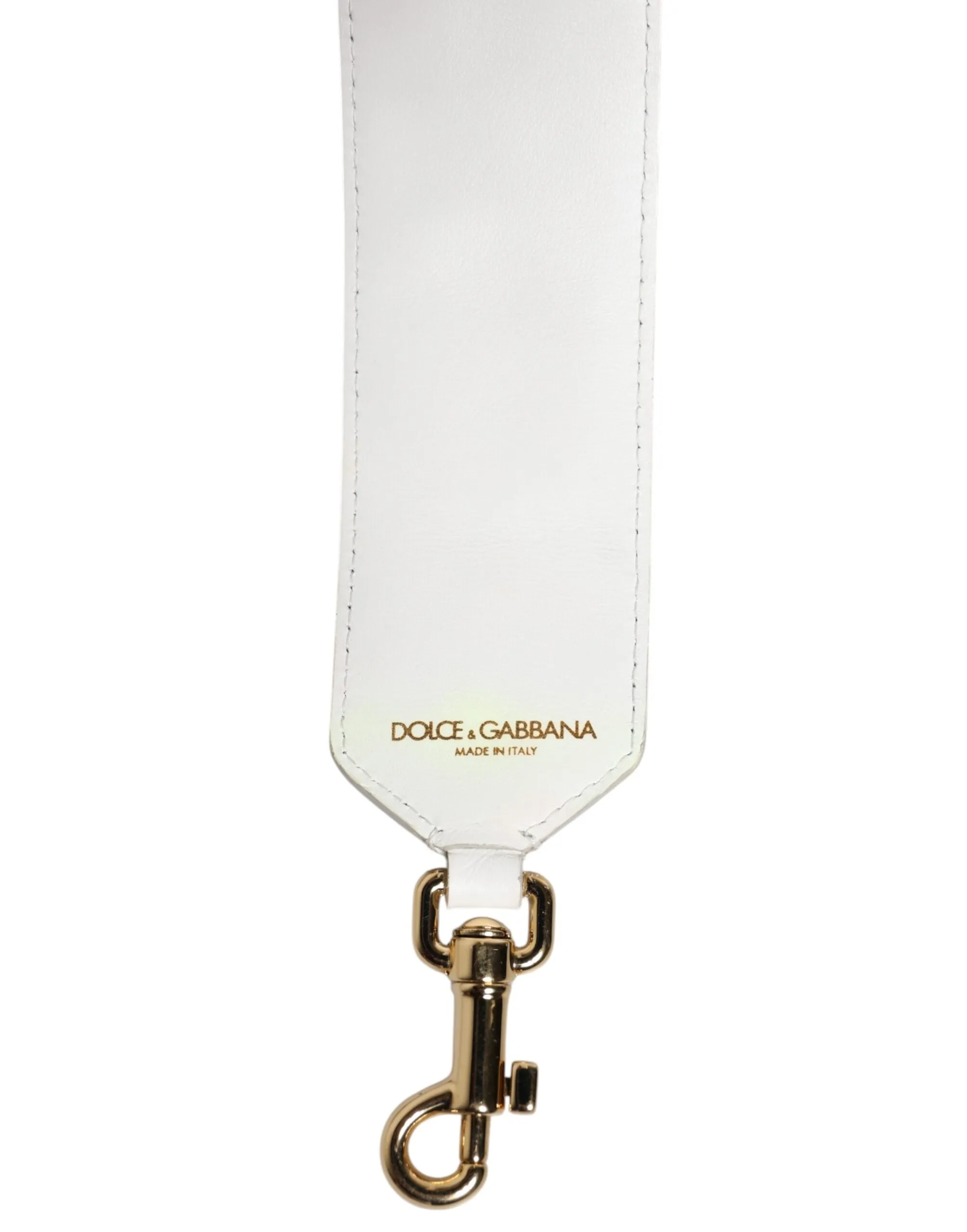 Patchwork Superior Dolce Gabbana Embroidered Calfskin & Unique collection Strap White Shoulder Raffia