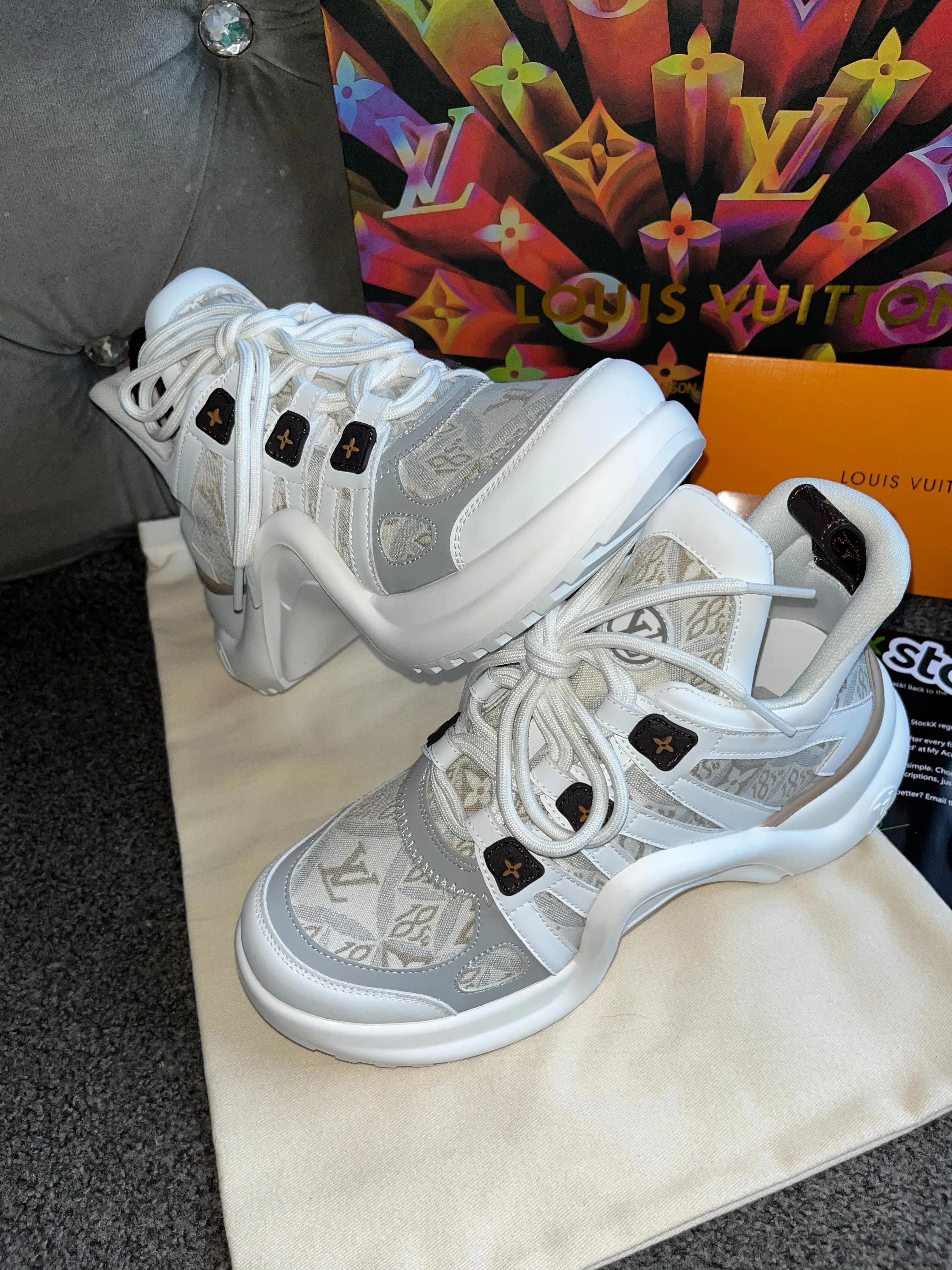Patterned Arch Trainers