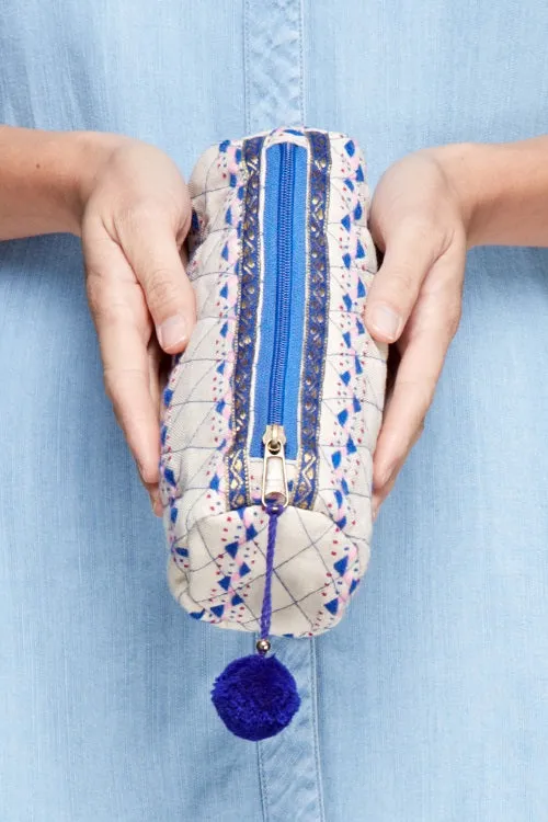 Patterned Cosmetic Pouch