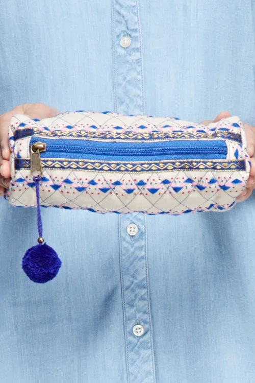 Patterned Cosmetic Pouch