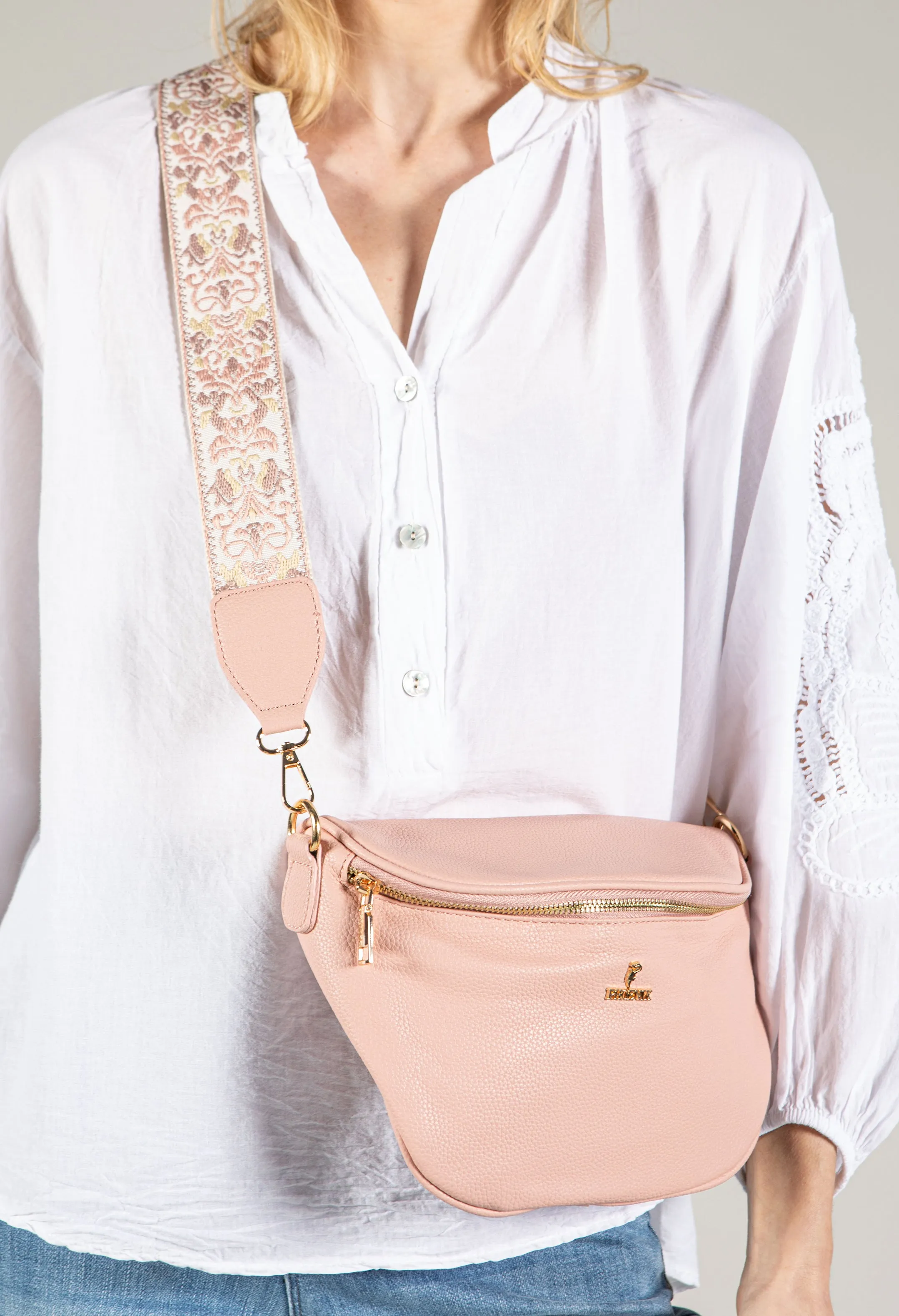 Patterned Strap Bag