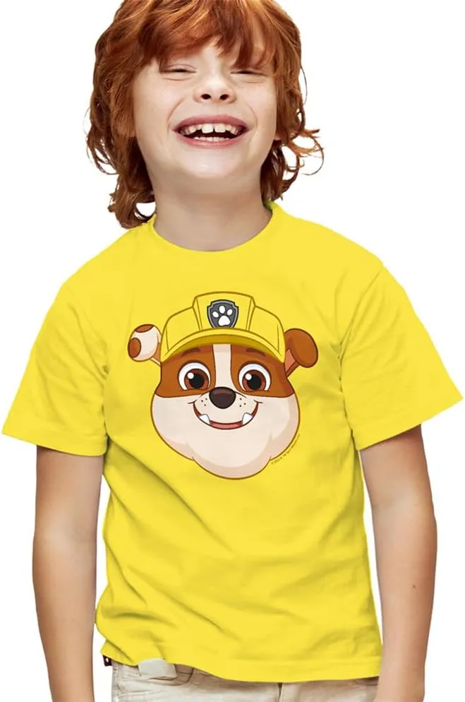 Paw Patrol Faces Kids T-Shirt for Youth Toddler Boys and Girls