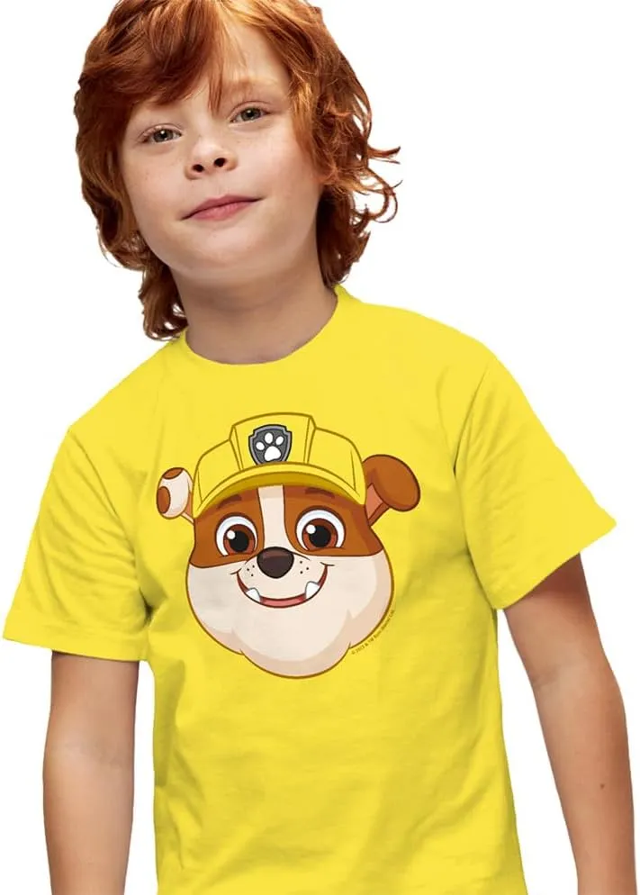 Paw Patrol Faces Kids T-Shirt for Youth Toddler Boys and Girls