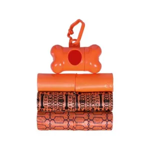 Paws and Claws - Clean Up Bags   Dispenser 6 Rolls/120 Bags 31.5X22cm Printed Assorted