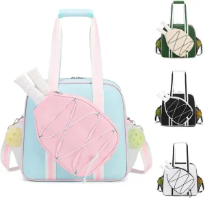 Pickleball Bag, Pickleball Bags for Women Men Teens with Waterproof Pocket & Fence Hook, Pickleball Tote Bag