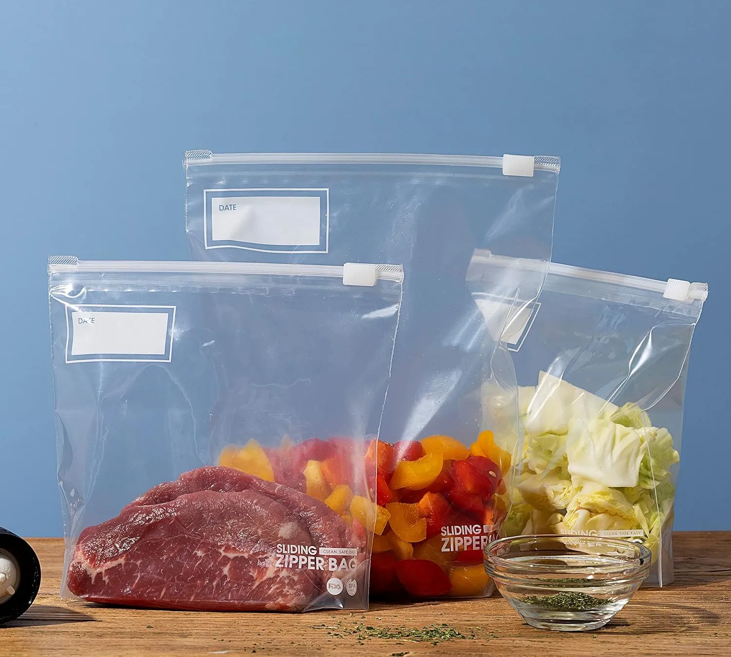 Pint Slider Storage Bags- 800 Count, Featuring Expandable Bottom, Zero BPA, Microwave-Safe(32 boxes of 25)