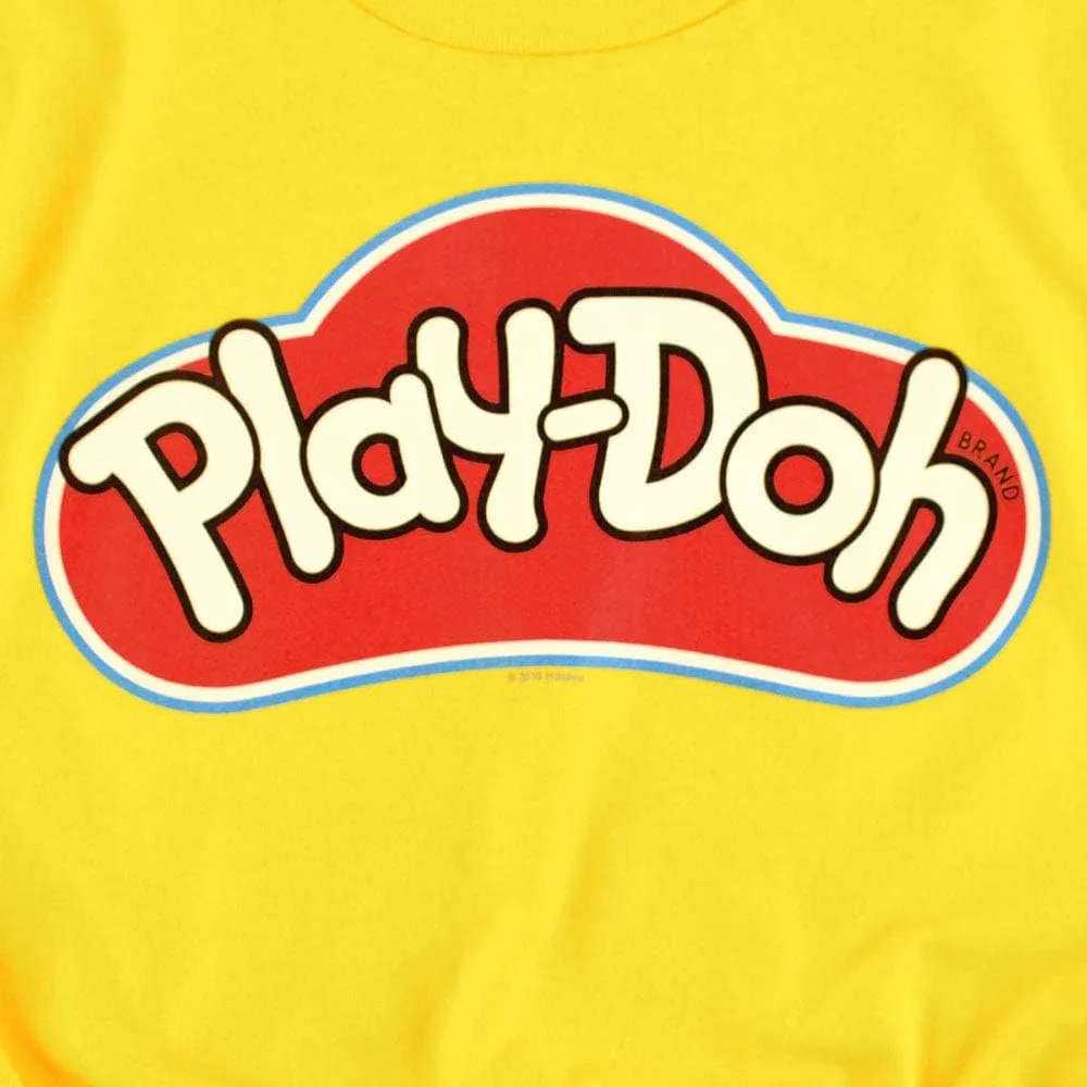 Play-Doh Logo Unisex Adult T Shirt & Stickers, Yellow
