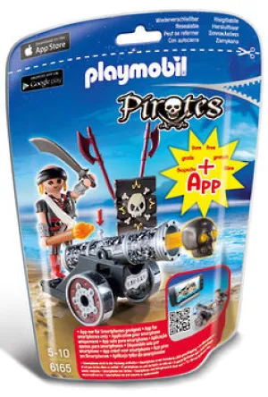 Playmobil 6165 Black Cannon & Raider Foil Bag
