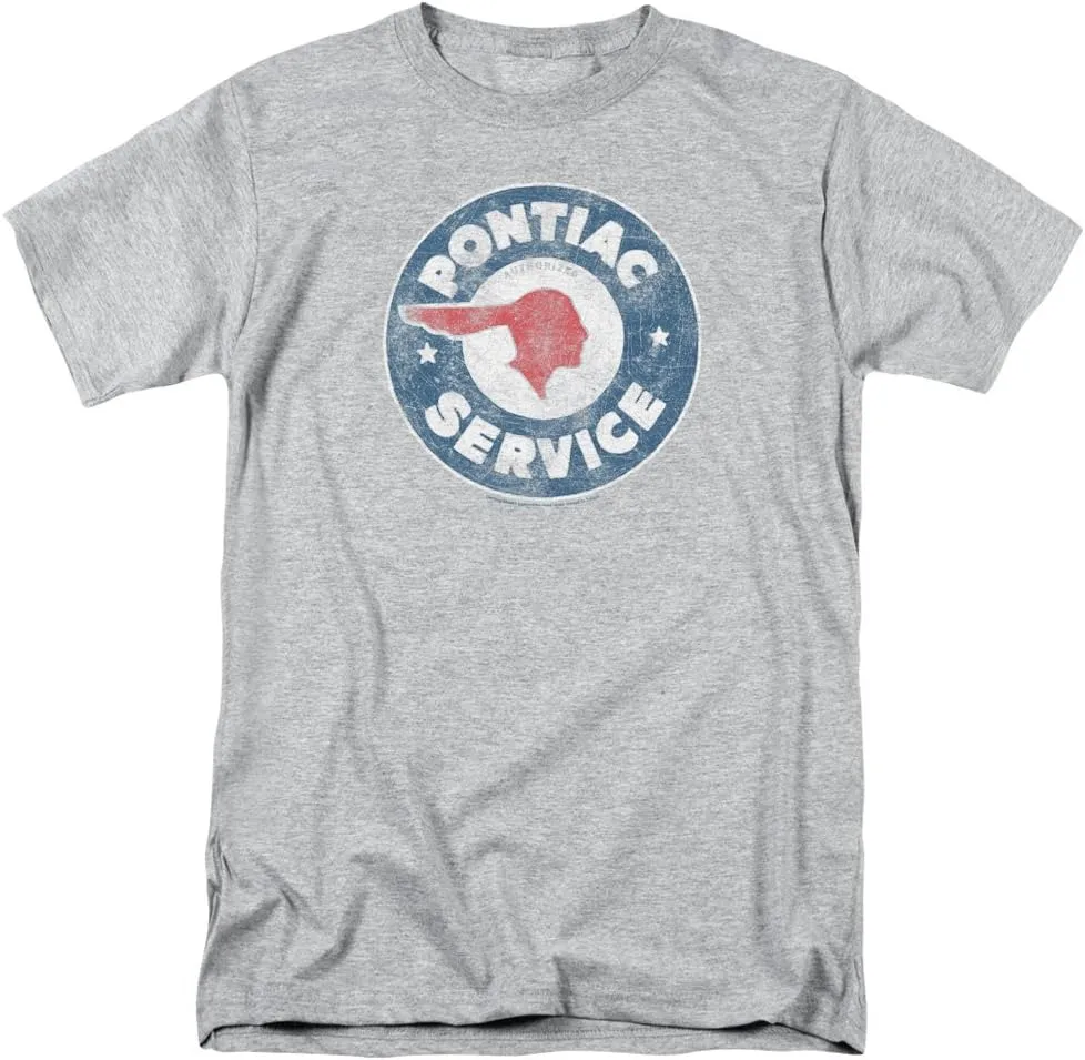 Pontiac Famous GM Automobiles Vintage Pontiac Service Sign Adult T-Shirt Tee