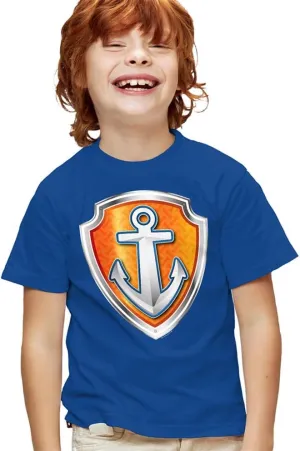 Popfunk Classic Paw Patrol Badges Kids T-Shirt for Youth Toddler Boys and Girls Collection