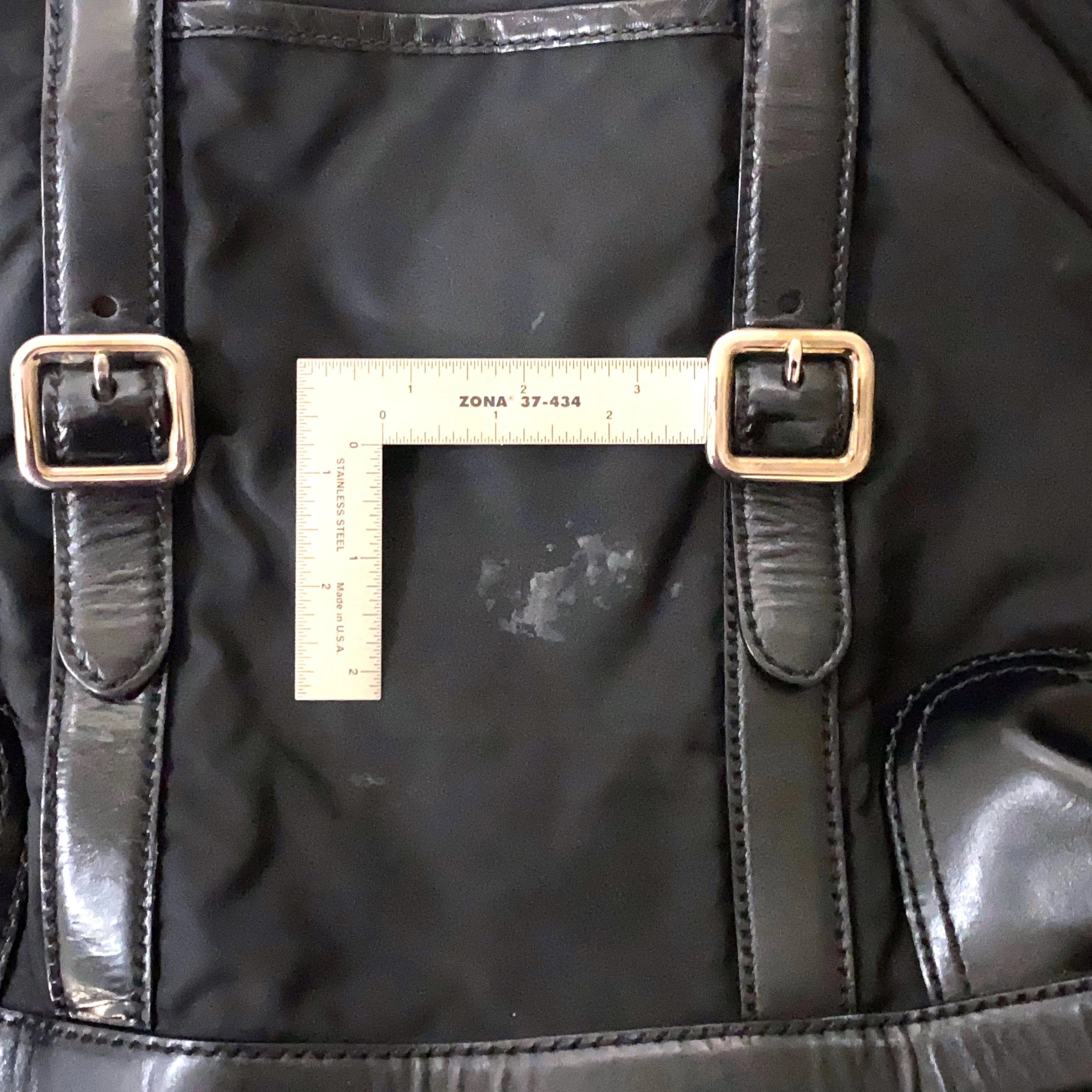 PRADA Women’s Nylon/Leather Expandable Shoulder Tote | Nero (Black) | L | Inner Snaps | Pre-Owned
