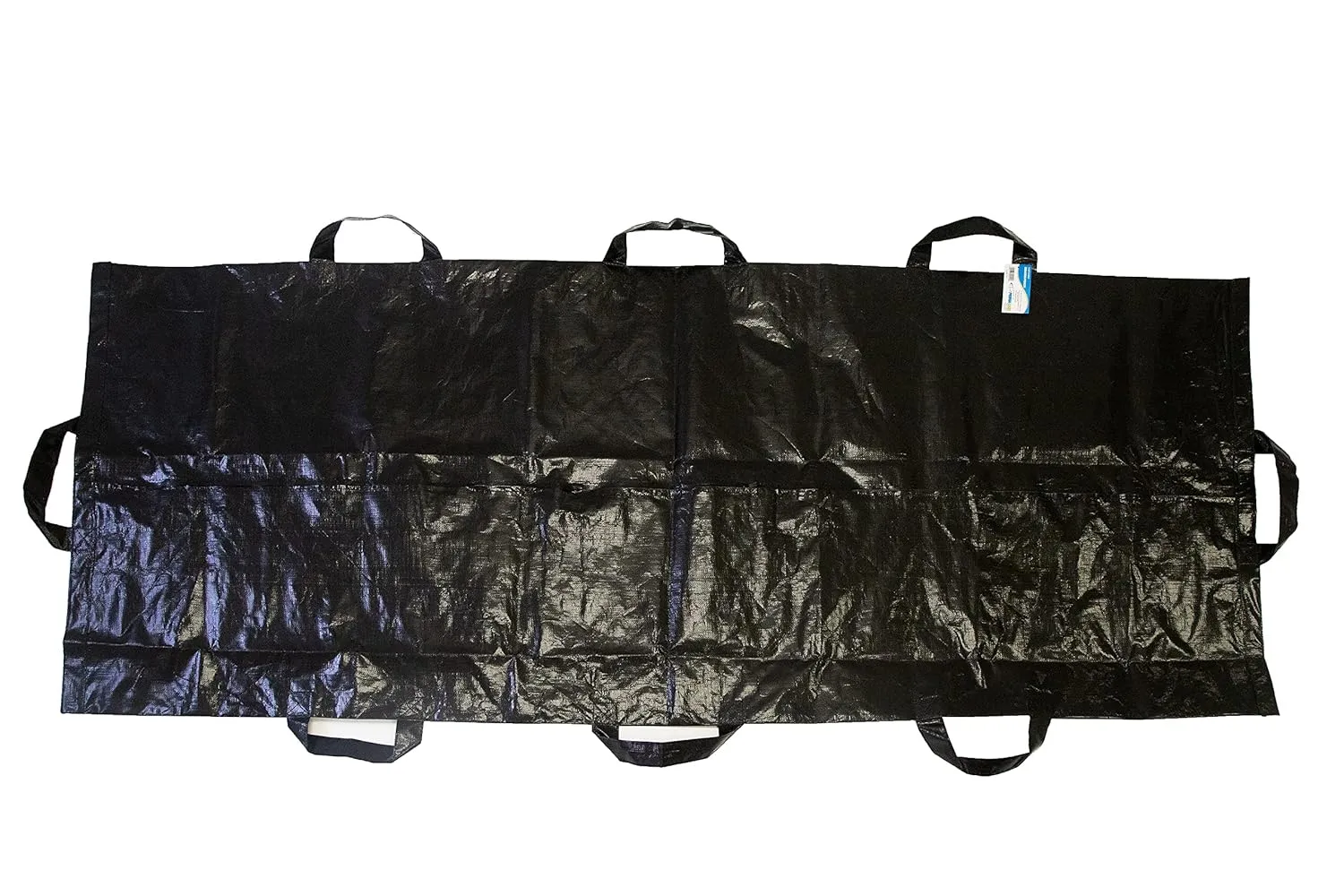 Primacare BB-3201 Body Bag Stretcher Combo with 8 Side Handles and Center Zipper, Waterproof Bags for Outdoor Camping Hiking and Sleeping, Polyethylene Cadaver Disaster Pouch, 90" x 36", Black