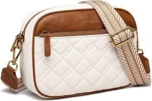 Quilted Crossbody Bags for Women Small Crossbody Purse Trendy Womens Purses and Handbags With Adjustable Strap