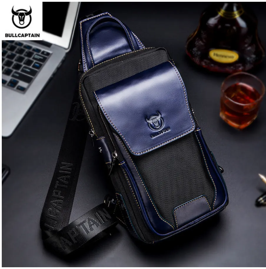 "Legend Collection" - Cowhide Shoulder Chest Bag - Metallic Range 3 Colours