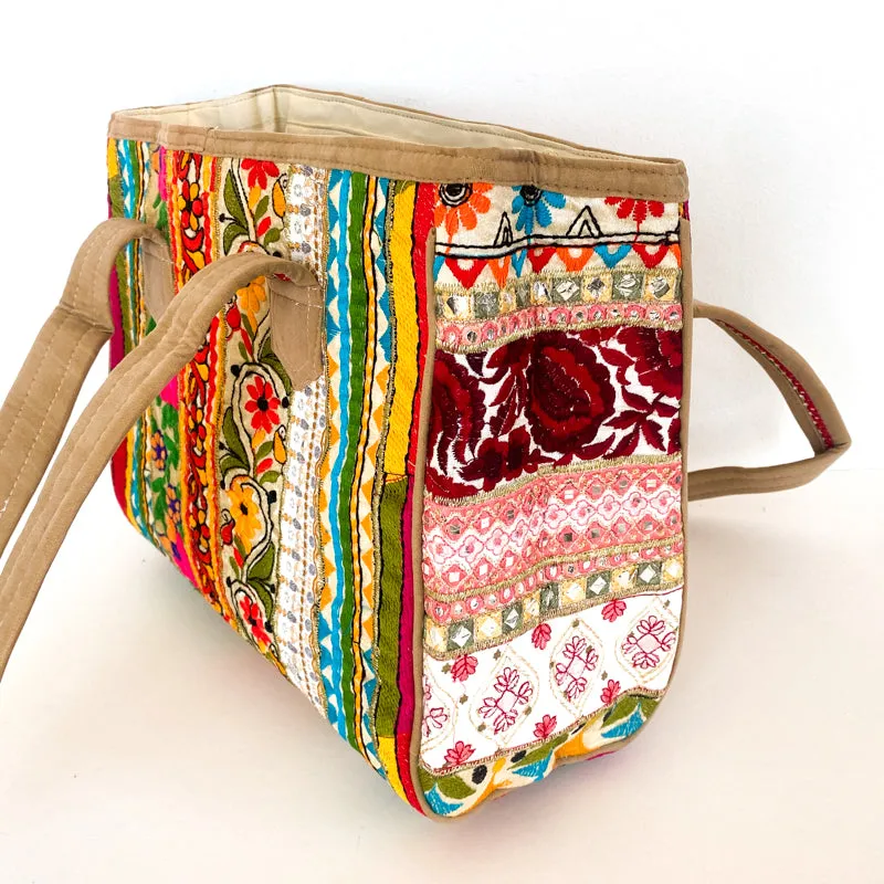 R2 - Brown - Candie's Cloisonne Bag - Tucson Find