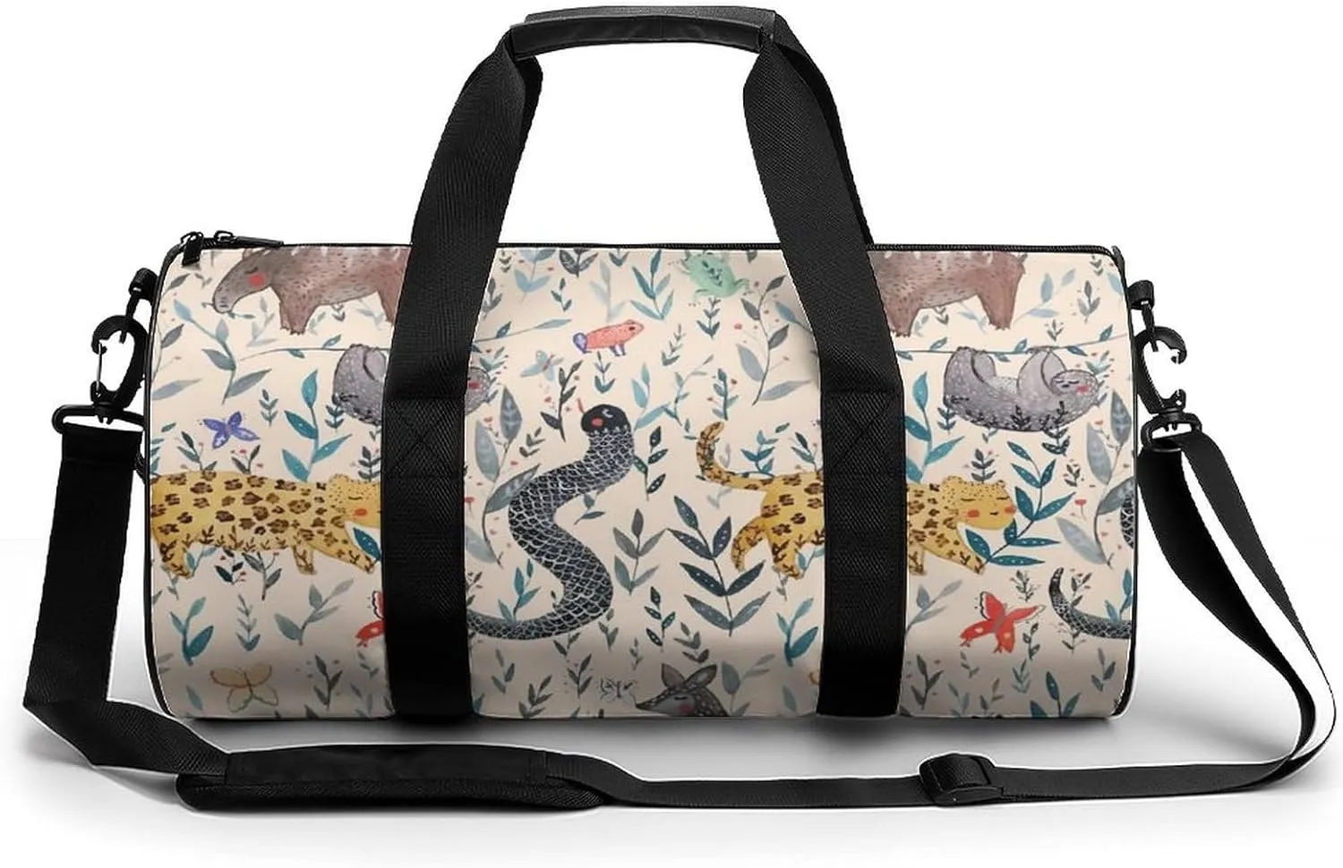 Rainforest Jam Small Gym Bag for Men Women Swim Dance Travel Tote Duffle Bags with Shoulder Strap