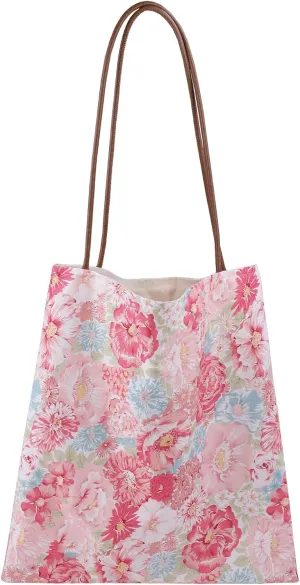 Rayon Hobo Bags for Women,Patterned Tote Bag,Large Capacity Shoulder Handbags with Inner Pockets