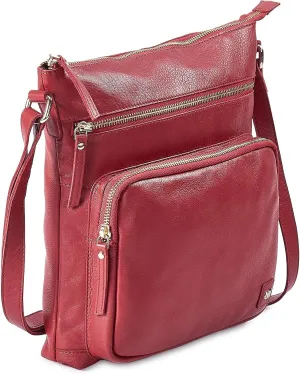 Real Leather Crossbody Bags Purses for Women Shoulder Handbags Crossover Handmade Stylish Trendy Pocketbook