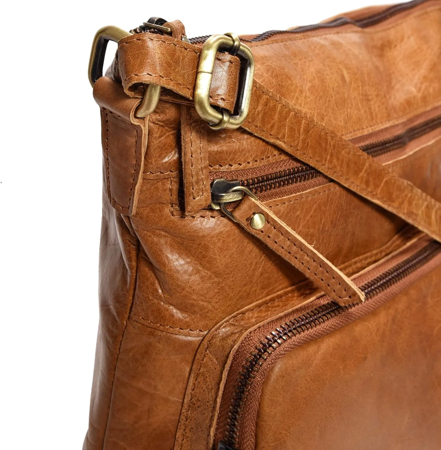 Real Leather Crossbody Bags Purses for Women Shoulder Handbags Crossover Handmade Stylish Trendy Pocketbook