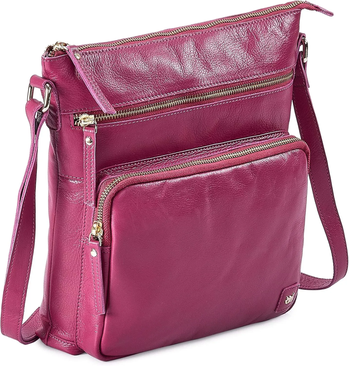 Real Leather Crossbody Bags Purses for Women Shoulder Handbags Crossover Handmade Stylish Trendy Pocketbook