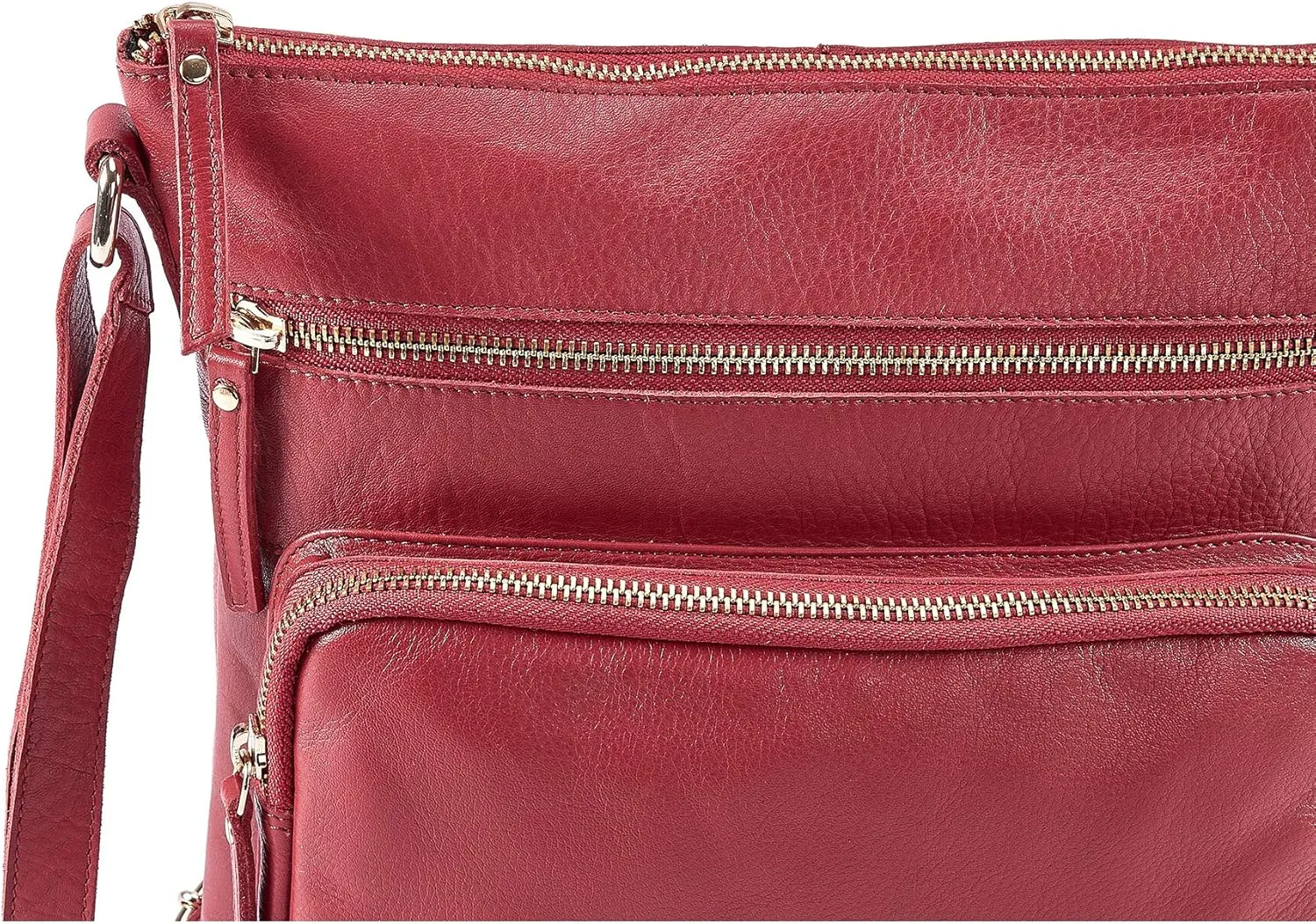 Real Leather Crossbody Bags Purses for Women Shoulder Handbags Crossover Handmade Stylish Trendy Pocketbook